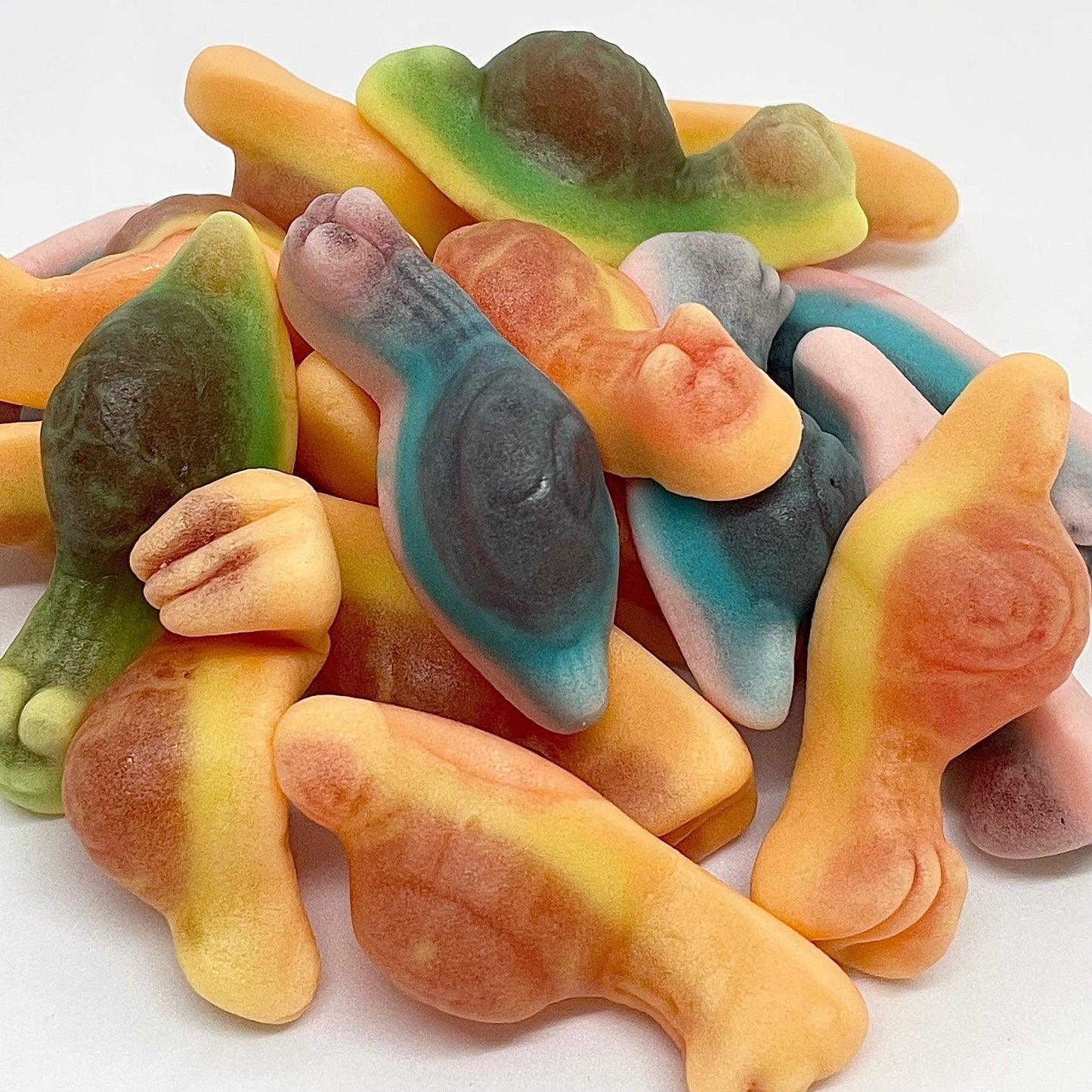 These Jelly Filled Snails are not only delicious, but also fun for both children and adults to enjoy! With a soft jelly centre and a mouth-watering fruit flavour, these sweets are sure to satisfy any sweet tooth. Indulge in a tasty treat with these jelly-filled snails.