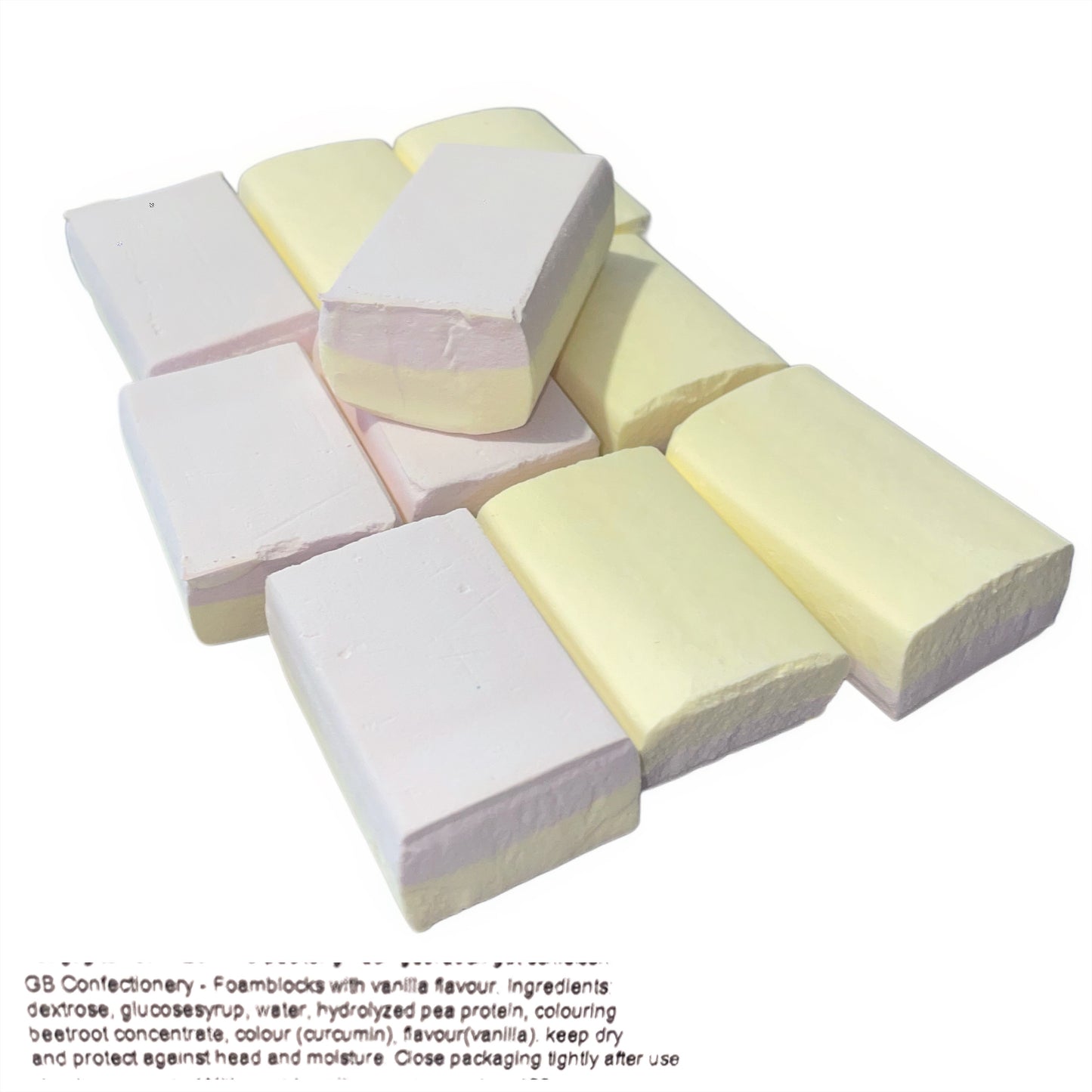 vanilla sherbet blocks, melt in your mouth sweets