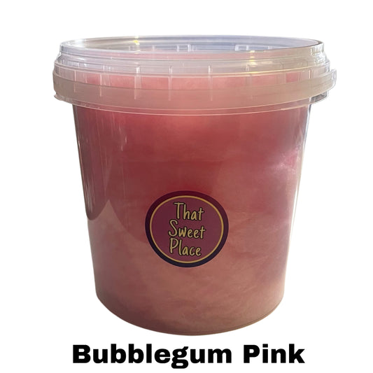 bubblegum candy floss in one little ucket, have yu tried our other flavours