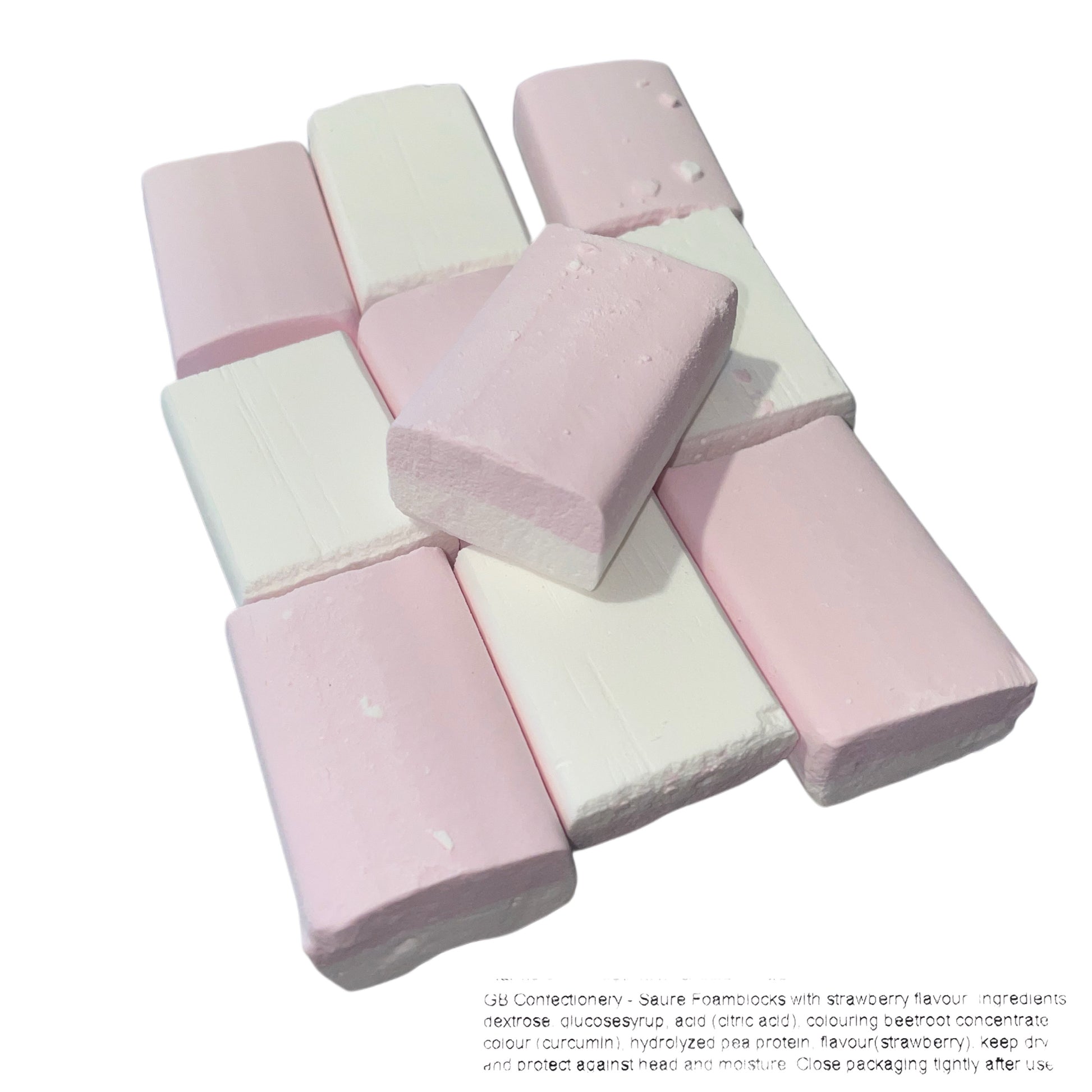 sherbet blocks in strawberry now available at that sweet lace, melts in your mouth
